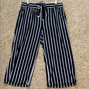 Michael Kors striped cropped pants